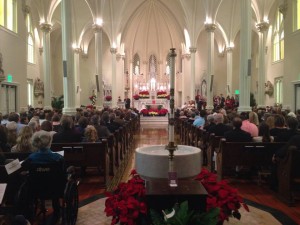 Chapel Poinsettas